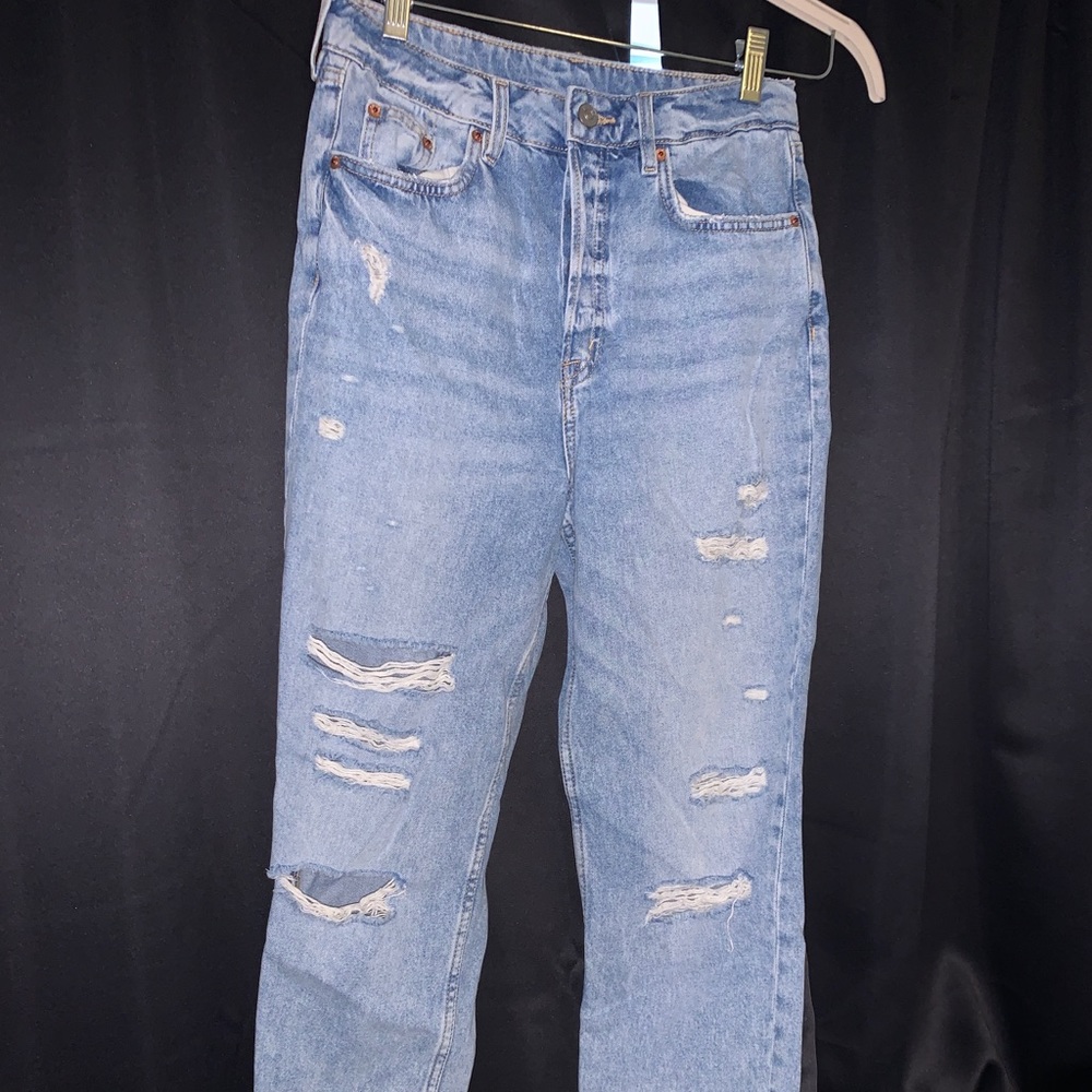 H&M ripped mom jeans